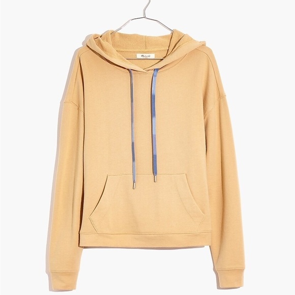 Madewell Dip-Dye Drawstring Hoodie Sweatshirt - Size Small - Picture 4 of 9